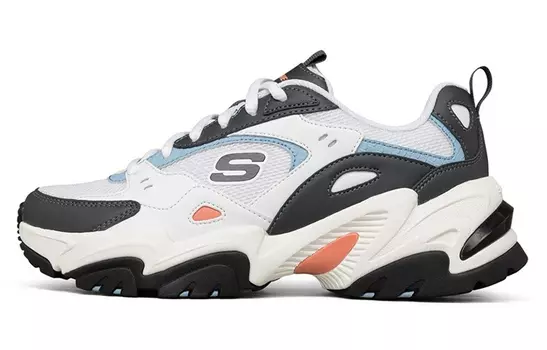 Кроссовки Skechers Stamina V2 Low Running Shoes White/Black Women's