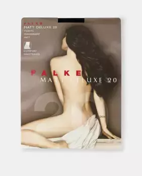 Женские матовые прозрачные колготки Falke плотностью 20 ден, черный