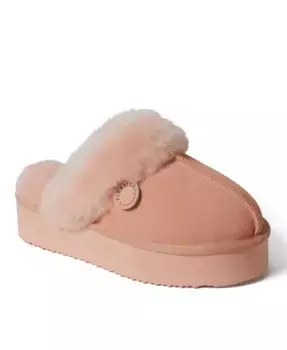 Женские меховые тапочки Melton на платформе Dearfoams, оранжевый