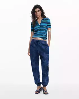 Женские мешковатые джинсы Desigual, синий