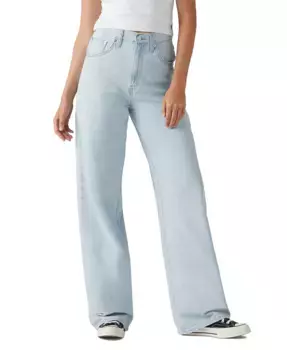 Женские мешковатые джинсы с затягивающейся талией, легкие Levi's, синий