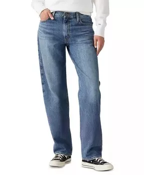 Женские мешковатые джинсы со средней посадкой 94 из хлопка Levi's, синий
