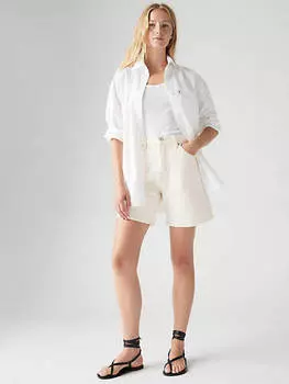 Женские мешковатые шорты с высокой посадкой Levi's, цвет Snowing In LA - White