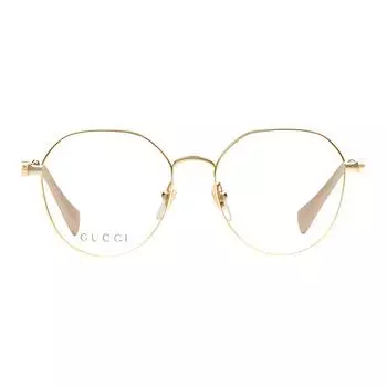Женские металлические оправы для очков неправильной формы, золотистые GUCCI