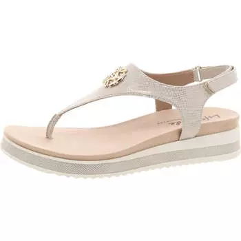 Женские металлические туфли Zeeta с открытым носком и ремешком на щиколотке LifeStride, бежевый