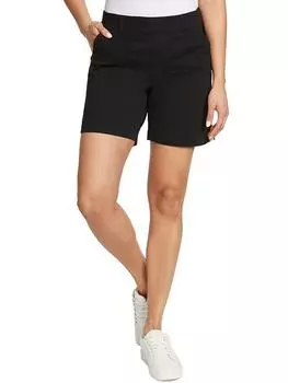 Женские мини-повседневные шорты с высокой талией Gloria Vanderbilt, черный