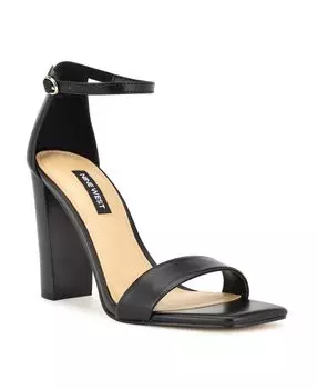 Женские модельные босоножки Marrie на блочном каблуке с квадратным носком Nine West, черный