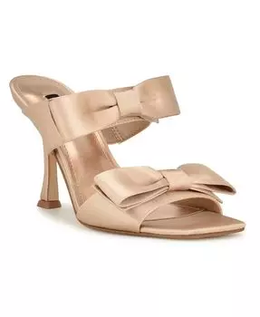 Женские модельные босоножки Yoloh с квадратным носком на коническом каблуке Nine West, тан/бежевый