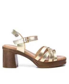 Женские модные босоножки на каблуке Refresh By Xti, золотой