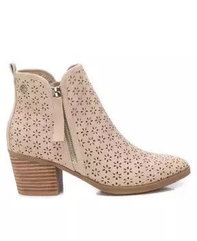 Женские модные ботильоны Refresh с боковой молнией от Xti, коричневый/бежевый