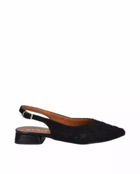 Женские модные туфли на плоской подошве с открытым задником D'Chicas, черный