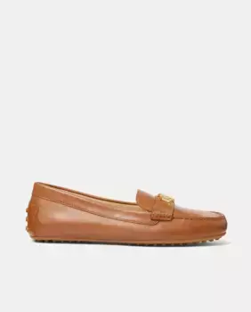 Женские мокасины Barnsbury из полированной кожи Lauren Ralph Lauren, цвет Cuero