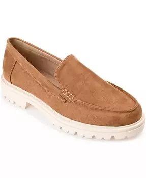 Женские мокасины Erika Slip-On Journee Collection, коричневый/бежевый