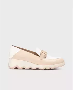 Женские мокасины из коровьей кожи с декоративной пряжкой Wonders, розовый