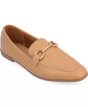 Женские мокасины Mizza Slip-On Journee Collection, коричневый/бежевый