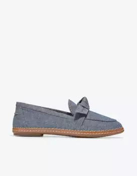 Женские мокасины с декоративным бантом Cole Haan, синий