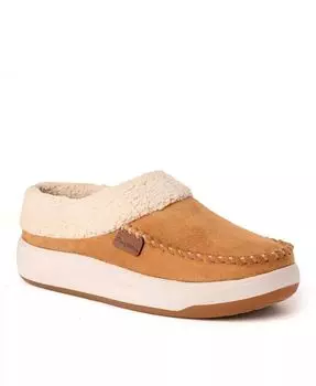 Женские мокасины с кленовым носком, домашние тапочки Dearfoams, коричневый