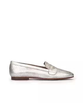 Женские мокасины с маской для глаз Pedro Miralles, серебряный