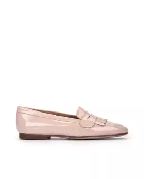 Женские мокасины с маской и бахромой Pedro Miralles, цвет Nude