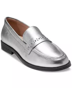 Женские мокасины Stassi с отделкой Cole Haan, серебряный