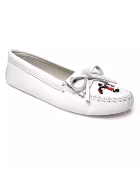 Женские мокасины Thunderbird "Animikii" на мягкой подошве Minnetonka, белый