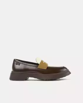 Женские мокасины Walden Twins из гладкой кожи Camper, коричневый