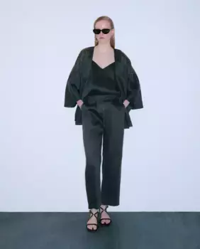 Женские морковные брюки Woman Limited El Corte Ingls, зеленый