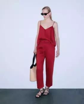 Женские морковные брюки Woman Limited El Corte Ingls, цвет Burdeos