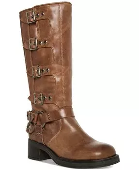Женские мотоботы Brocks до середины икры с пряжками Steve Madden, цвет Distressed Brown
