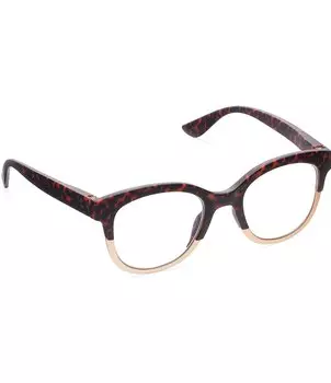 Женские мягкие квадратные очки Peepers Georgia, 50 мм, синие светлые очки для чтения, коричневый