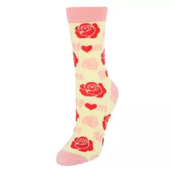 Женские мягкие носки I Love Mom Novelty (1 пара) CTM, желтый