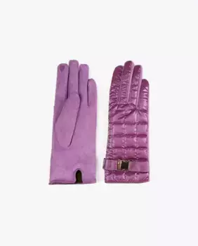 Женские мягкие перчатки с золотой пряжкой Lola Casademunt, цвет Lila