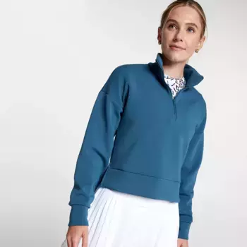 Женские мягкие шорты для гольфа CALIA с молнией 1/4, цвет Star Blue