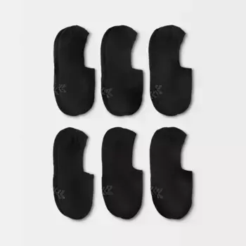 Женские мягкие спортивные носки 6 пар Liner - All In Motion, цвет Black