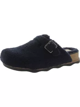 Женские мюли Brynn из искусственного меха Clarks, цвет Navy Textile