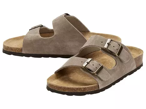 Женские мюли esmara с глубокой стелькой и регулируемыми пряжками, серо-коричневый