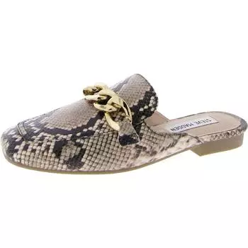 Женские мюли Genevieve из искусственной кожи с цепочкой Steve Madden, цвет natural snake