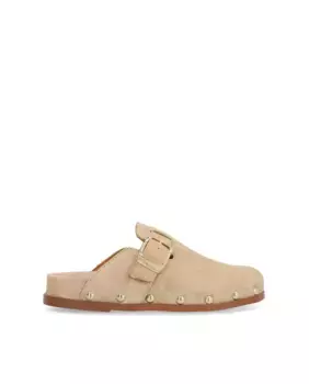 Женские мюли из кожи детского шелка с нескользящей подошвой Alpe, цвет Natural