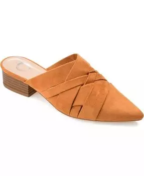 Женские мюли Kalida с острым носком Journee Collection, коричневый/бежевый