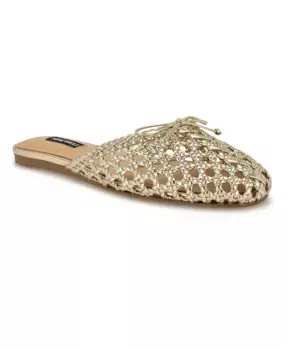 Женские мюли Lolah Woven Slip-On Nine West, золотой