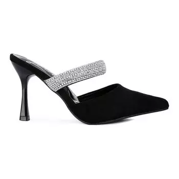 Женские мюли London Rag Fauci на каблуке с украшенными ремешками London Rag