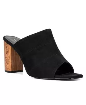 Женские мюли на каблуке-шайенне Fashion To Figure, черный