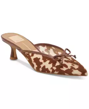 Женские мюли на низком каблуке Cleo Bow Slip-On Dolce Vita, коричневый