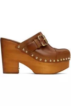 Женские мюли на платформе Jeanette Chlo, коричневый