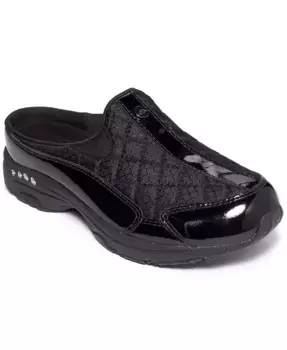 Женские мюли на плоской подошве из кожи для повседневной носки Easy Spirit, черный