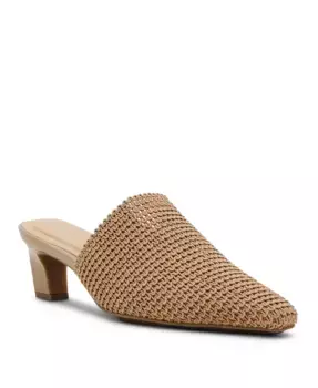 Женские мюли Sianna на блочном каблуке с вязаным верхом Anne Klein, коричневый/бежевый