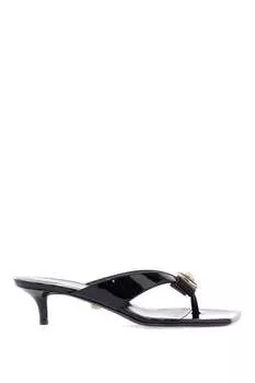 Женские мюли Versace Gianni Ribbon Thong, черный