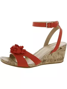 Женские мужские босоножки на танкетке Areda-Flower с ремешком на щиколотке Naturalizer, цвет Melon Sorbert