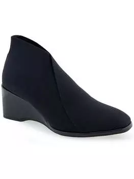 Женские мужские ботильоны на танкетке Aerosoles, цвет black elastic