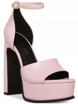 Женские нарядные босоножки Babydoll с открытым носком на платформе Madden Girl, цвет pink paris